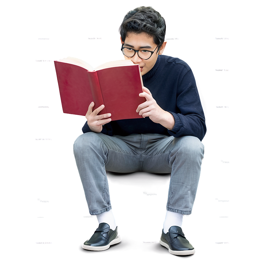 Random Person With Book Png Jgk PNG