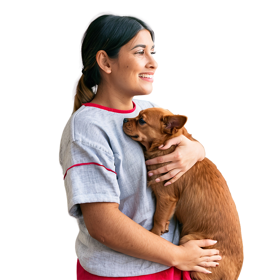 Random Person With Pets Png Ghn PNG