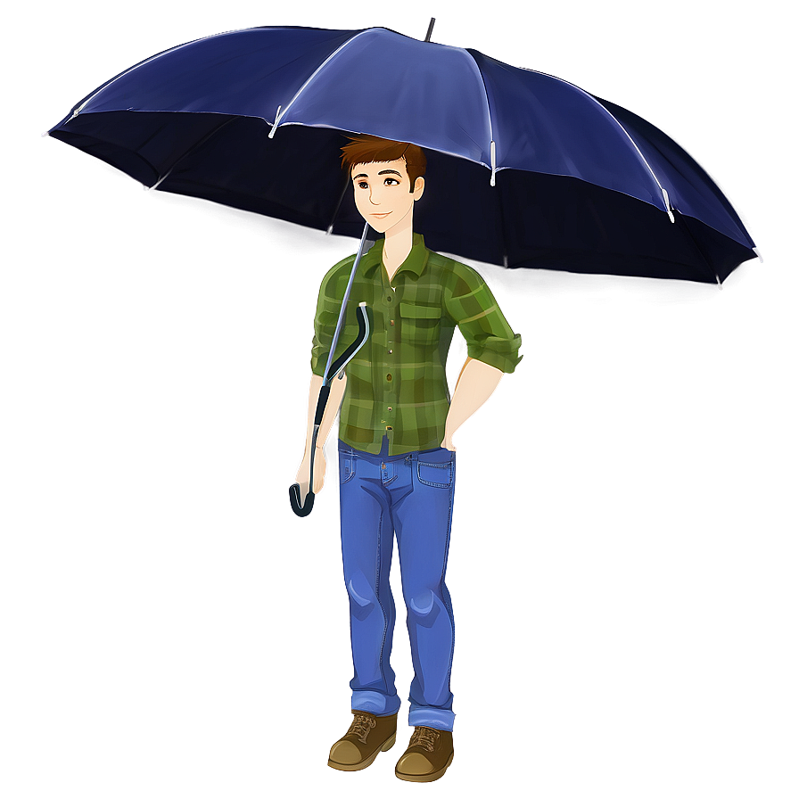 Random Person With Umbrella Png Tif32 PNG