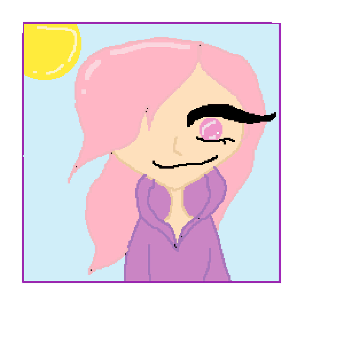Random Pfp Girl With Pink Hair Wallpaper