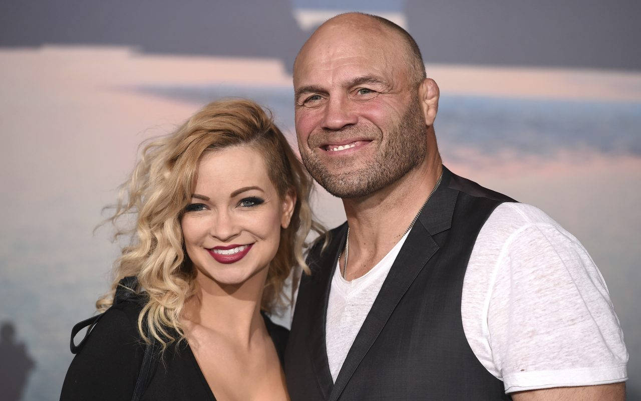 Randy Couture With Girlfriend Wallpaper