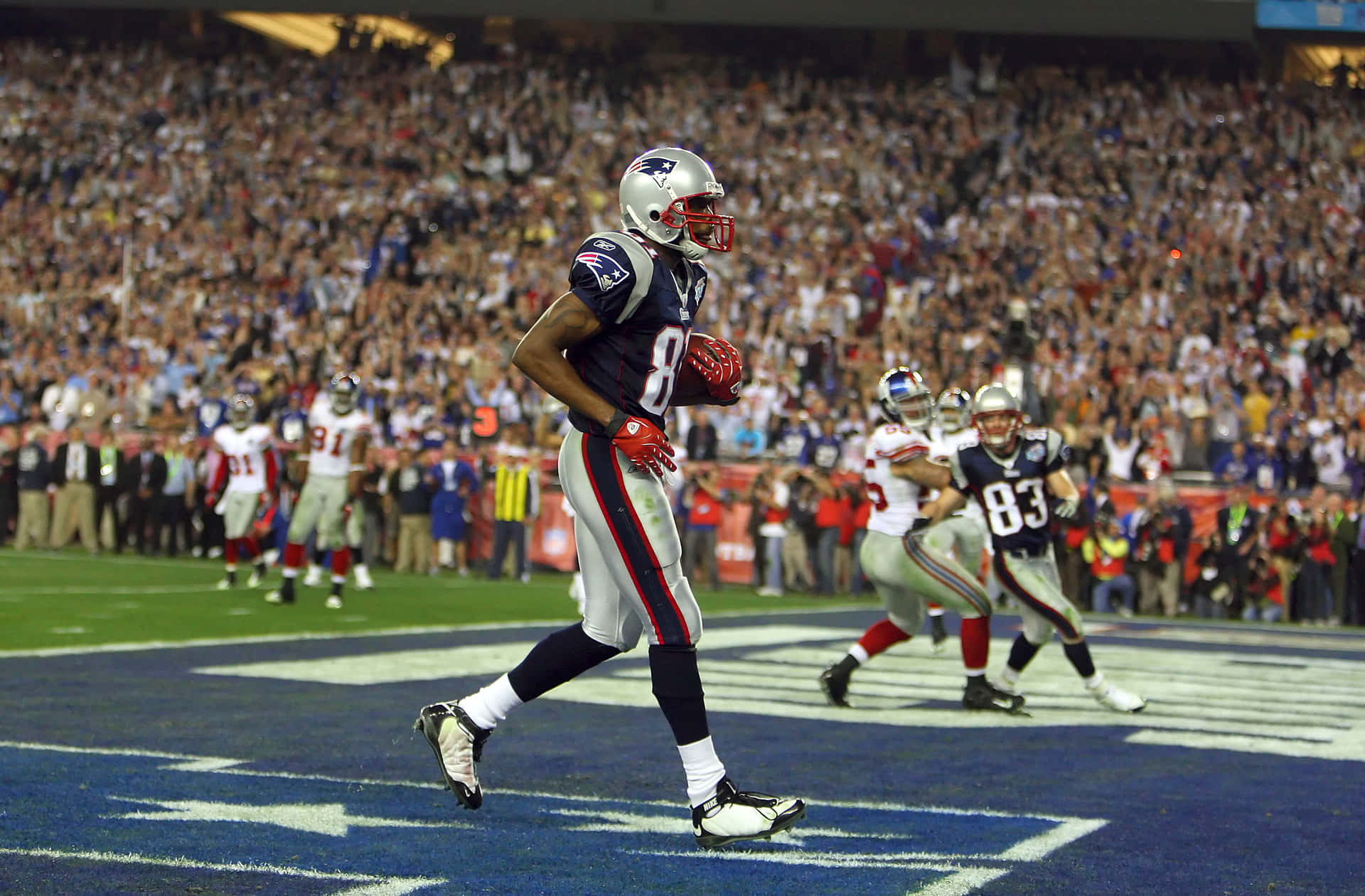 Randy Moss New England Patriots Game Wallpaper