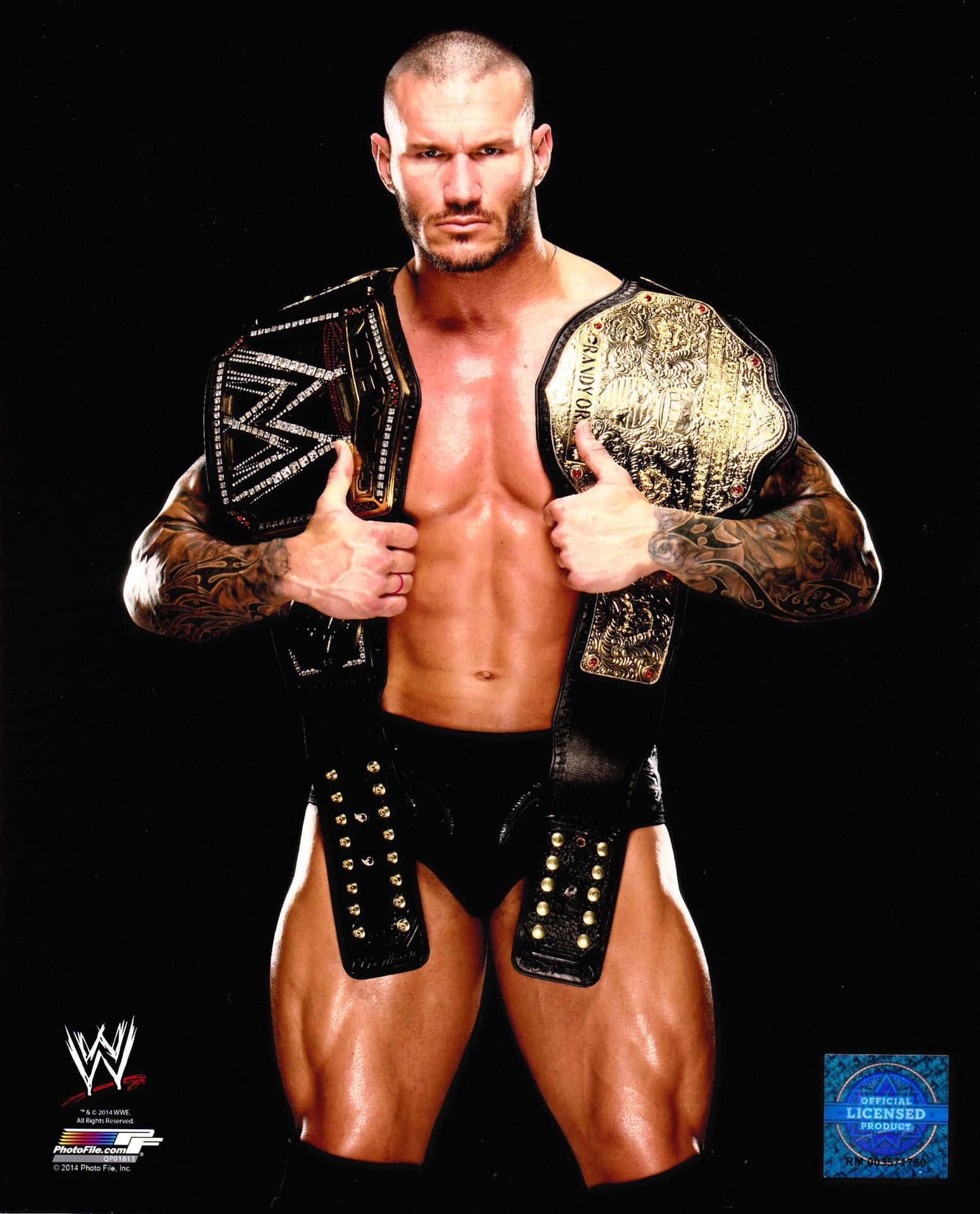 Wwe Wrestler John Cena Holding His Belts Wallpaper