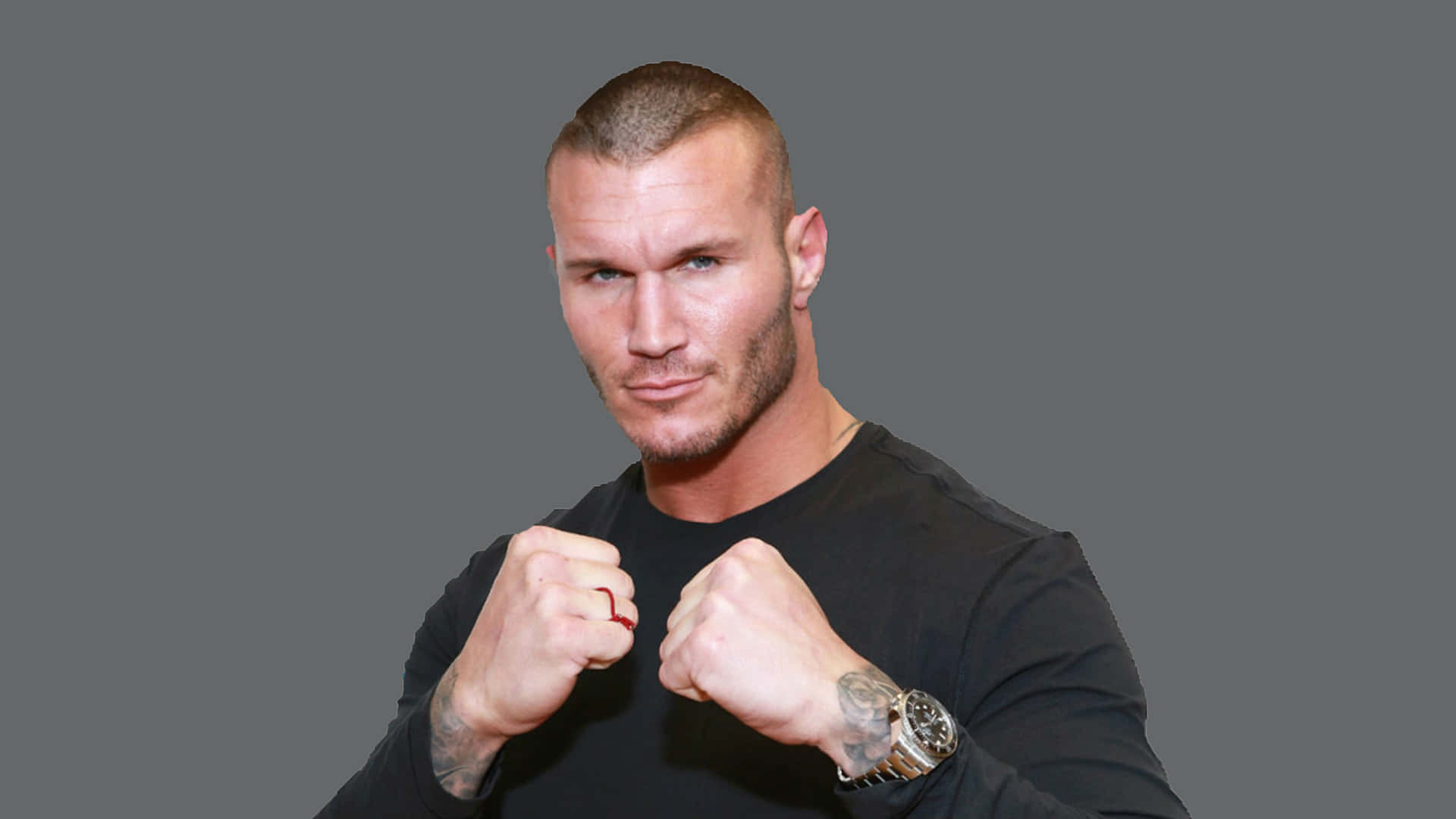 WWE Superstjerne Randy Orton overrasker tilskuerne med sin atletiske præstation Wallpaper