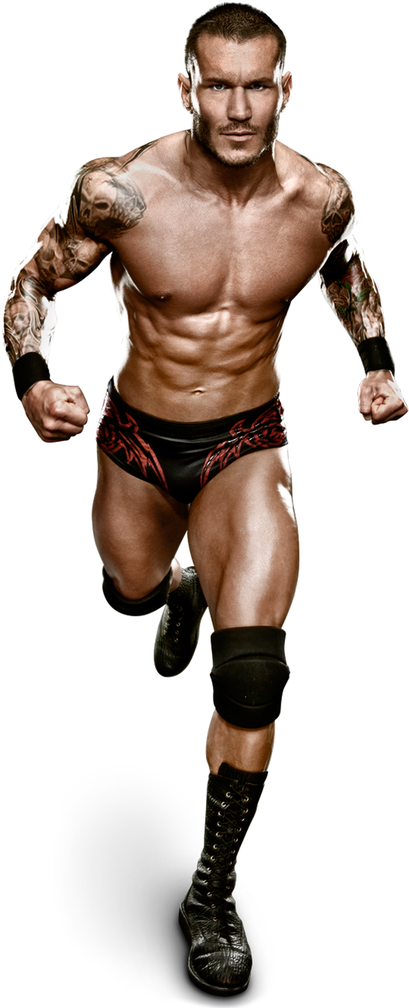 Randy Orton Wrestling Pose PNG