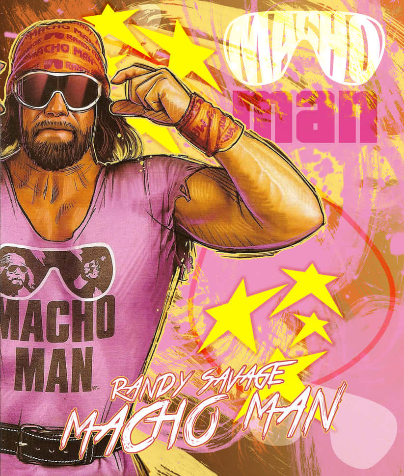Randy Savage Macho Man Digital Art Wallpaper