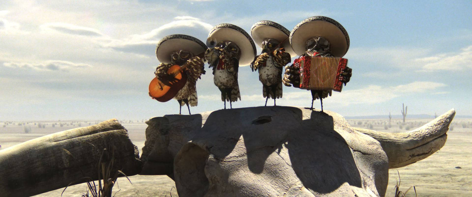 Rango Characters Playing Instrument Picture