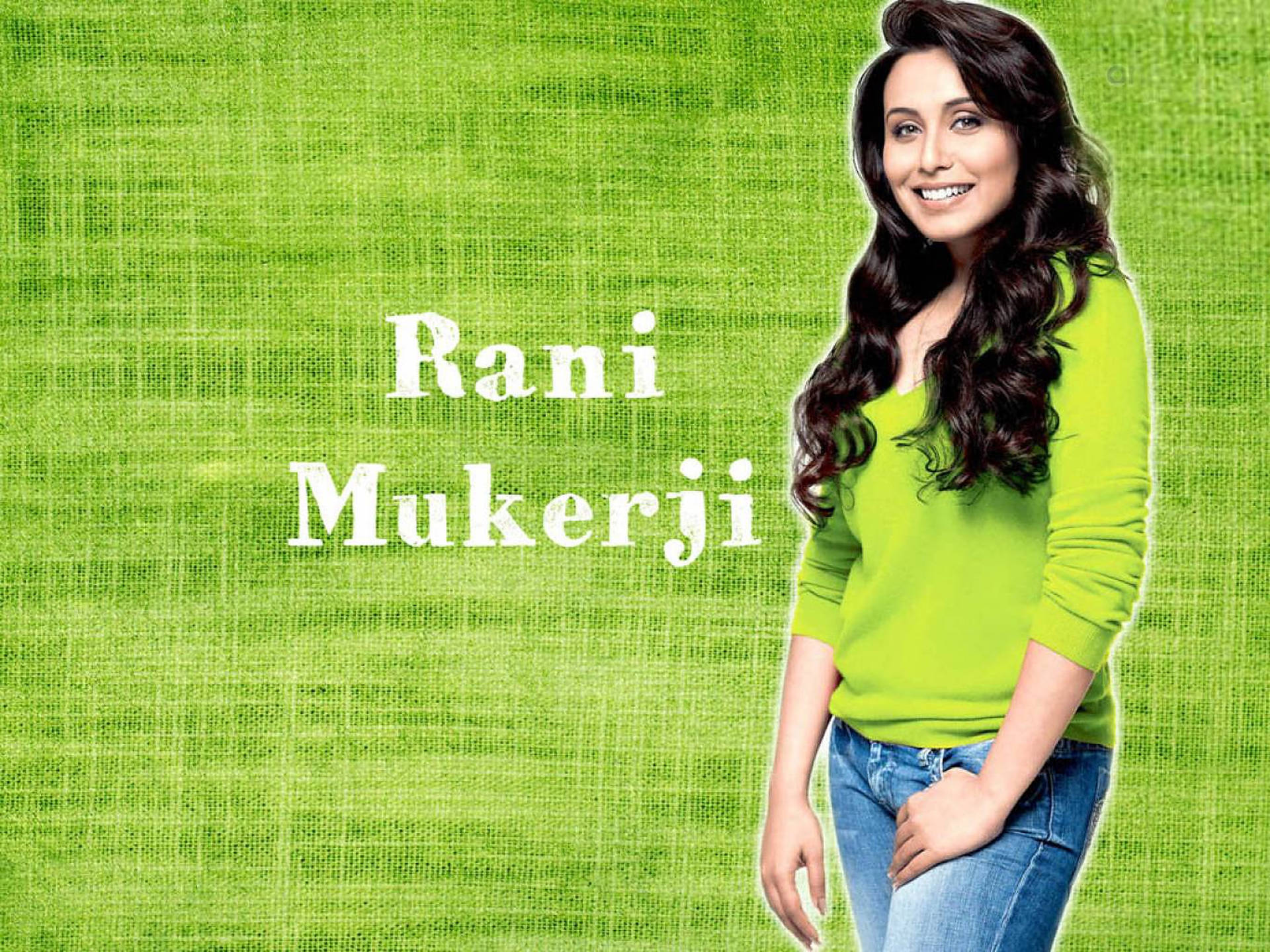 Rani Mukerji Green Poster