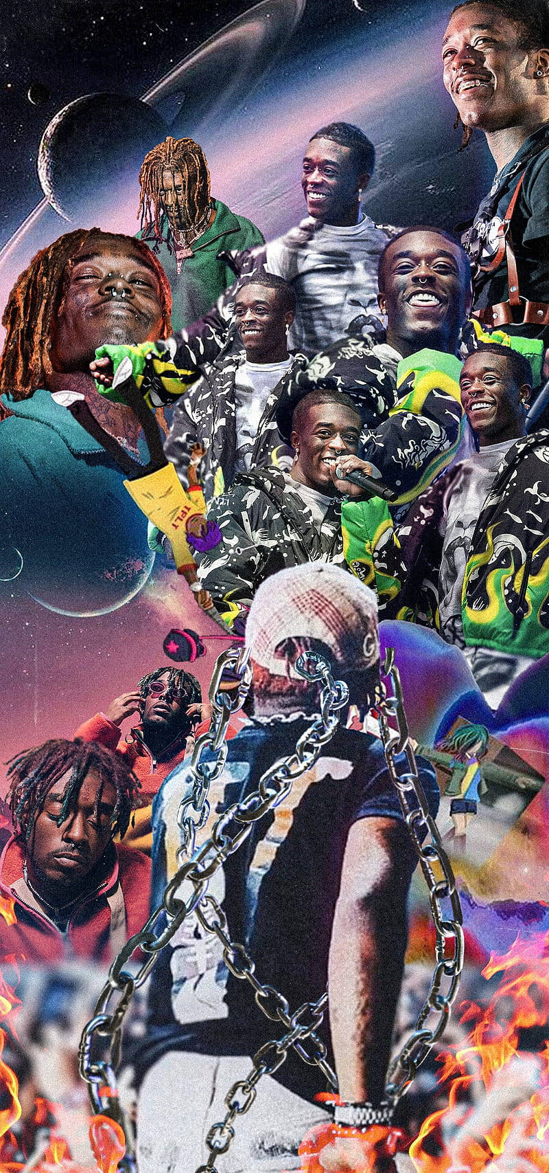 A bright and futuristic rap aesthetic Wallpaper