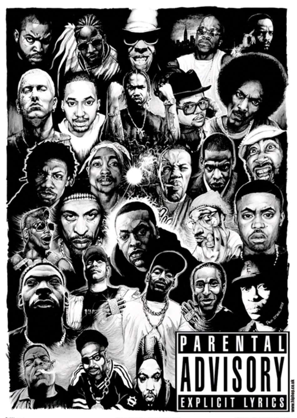 Fondode Pantalla De Artistas De Los 90 Del Género Hip Hop Rap.