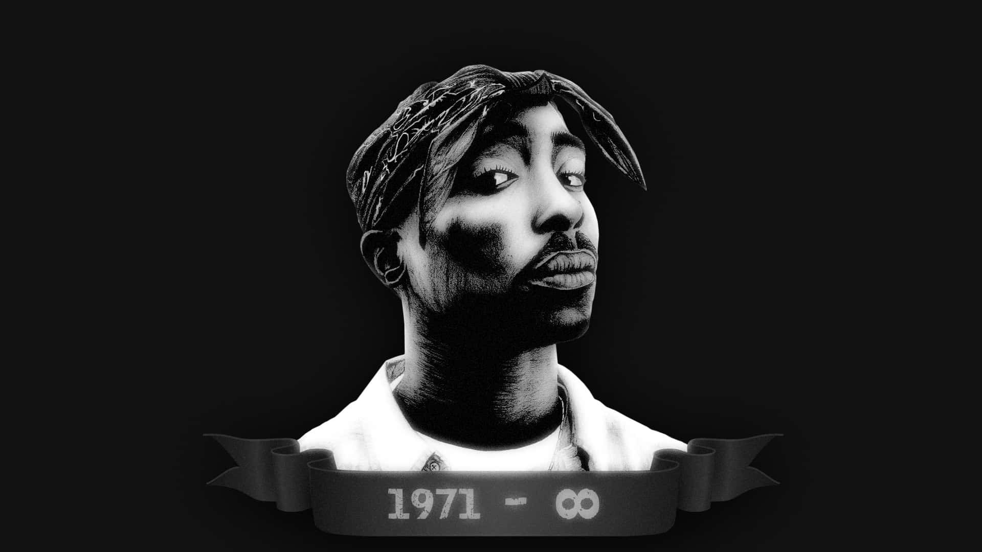 2Pac Digital Art Rap Background