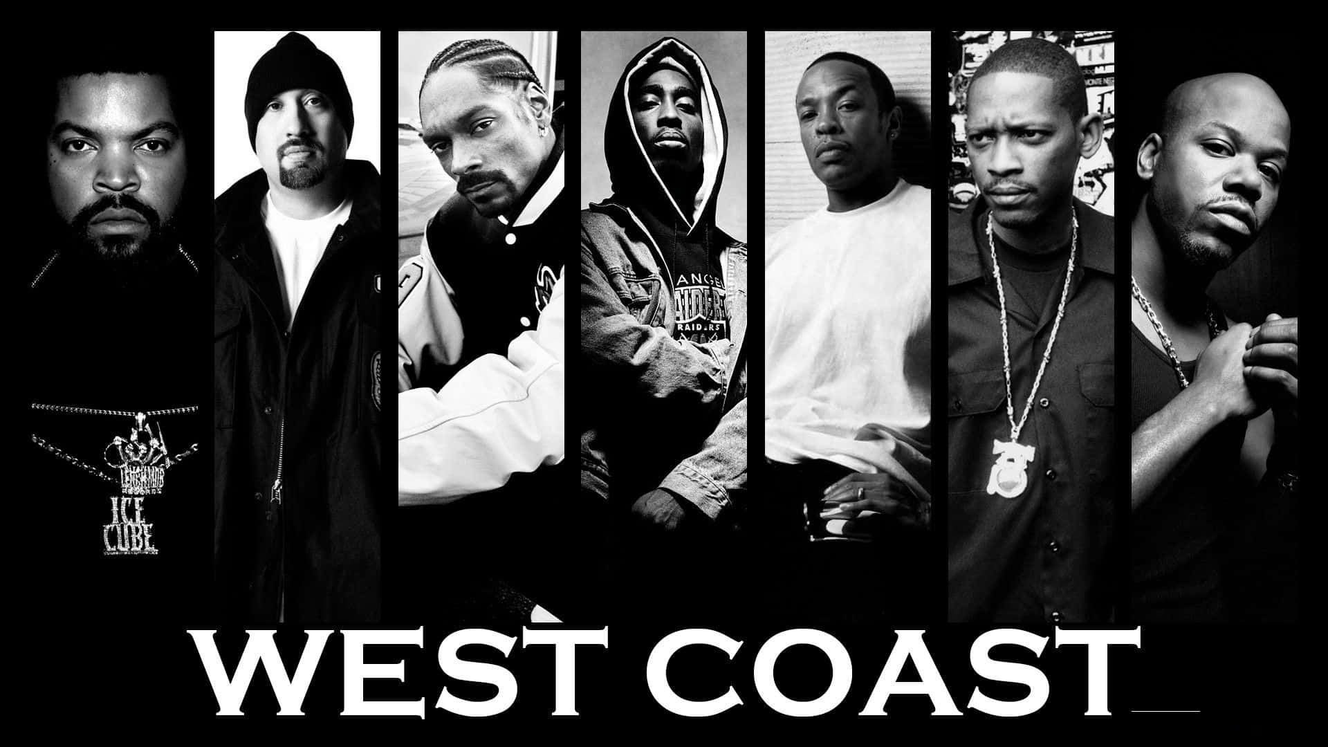 90s West Coast Artists Rap Background