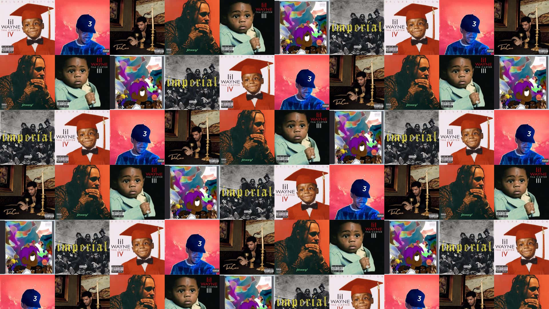 En collage af billeder af mennesker i forskellige stillinger. Wallpaper