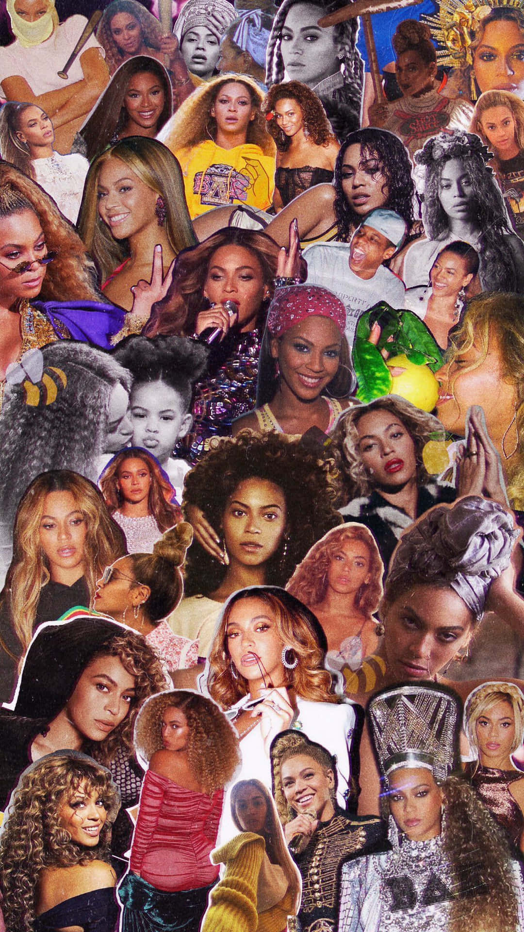Collagede Rap Beyoncé Fondo de pantalla