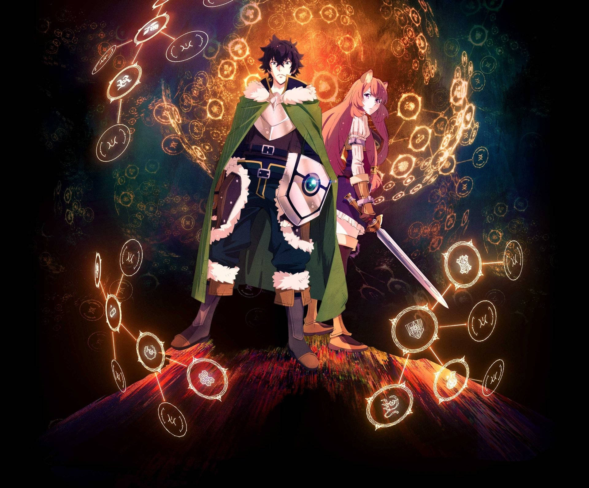 Raphtalia and Naofumi Anime Poster Wallpaper