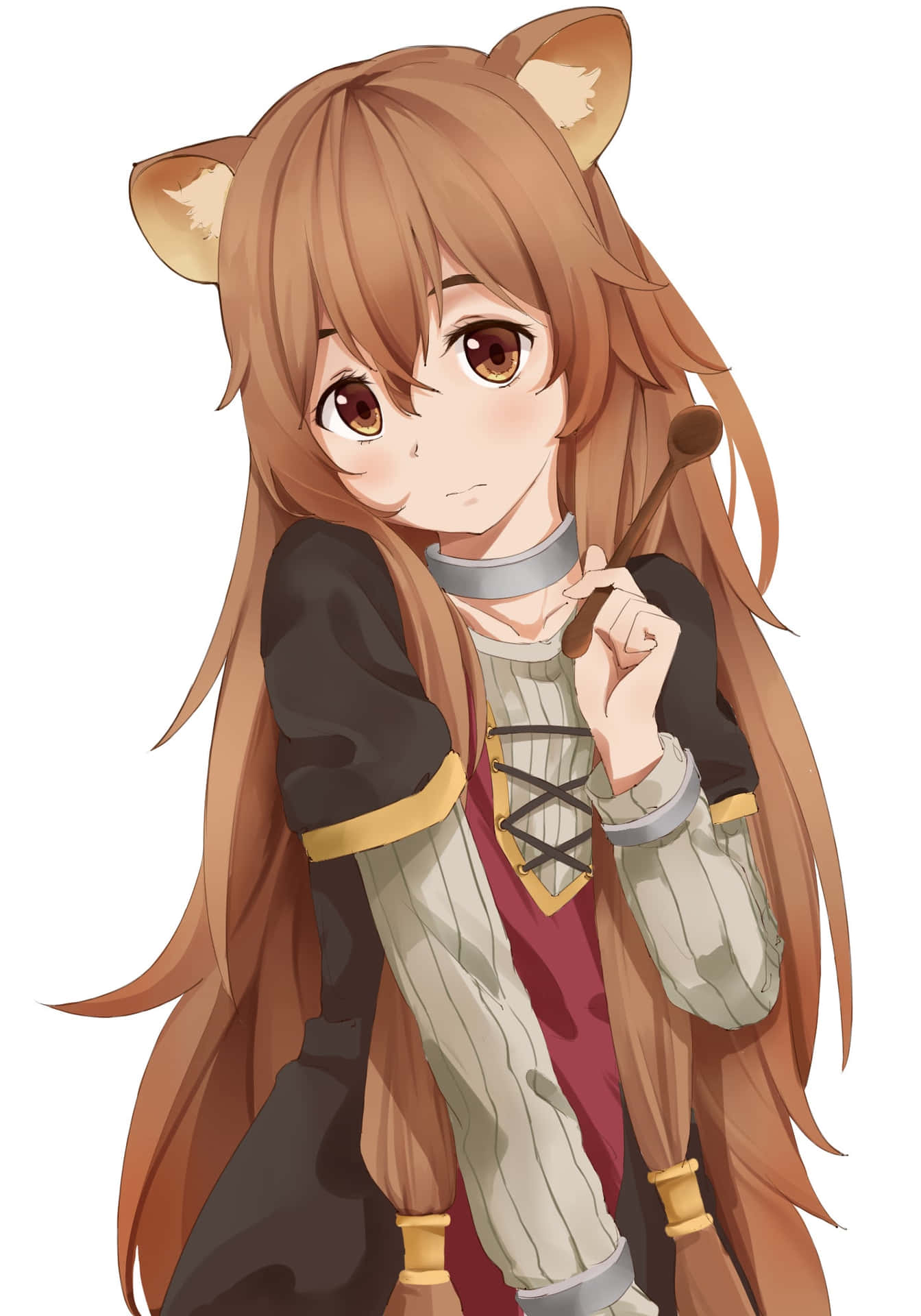 "Protecting justice and freedom, Raphtalia stands ready to fight!"