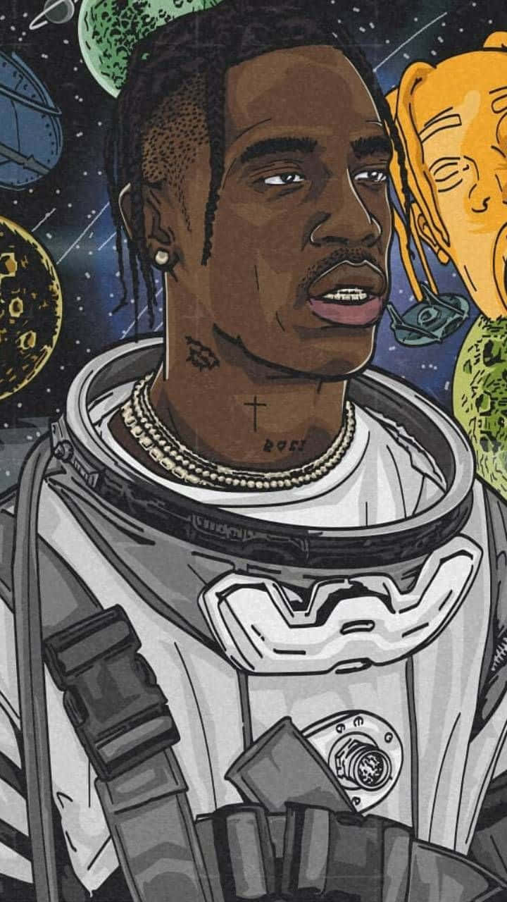 Cartoon Rapper Wearing Shutter Shades Wallpaper
