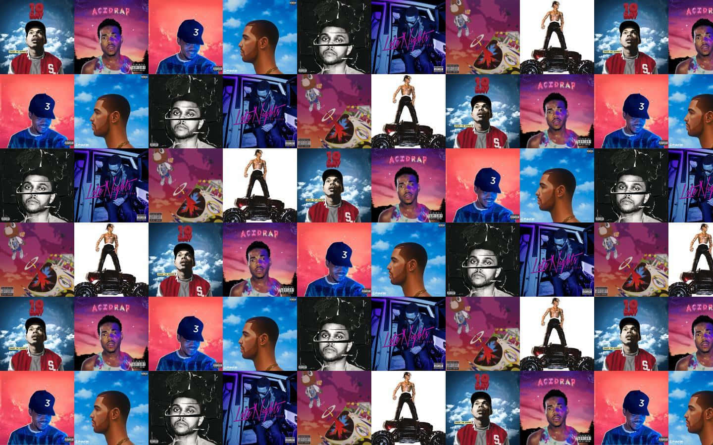 Rapper Collage 1440 X 900 Wallpaper