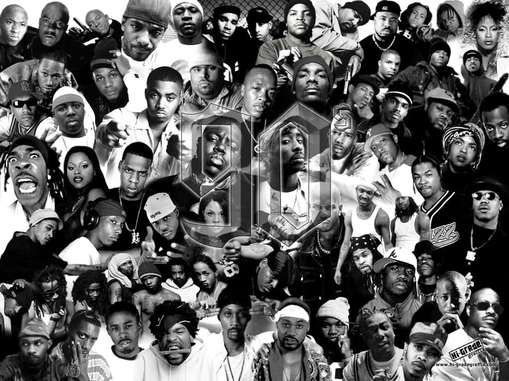"Rock the Mic! - Top Rappers Coming Together" Wallpaper
