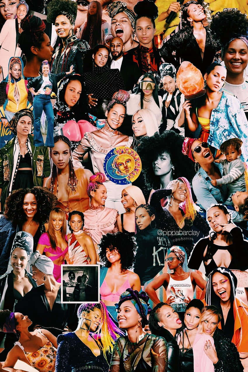 "A Vibrant Rapper Collage of Talented Musicians Rocking the Scene" Wallpaper