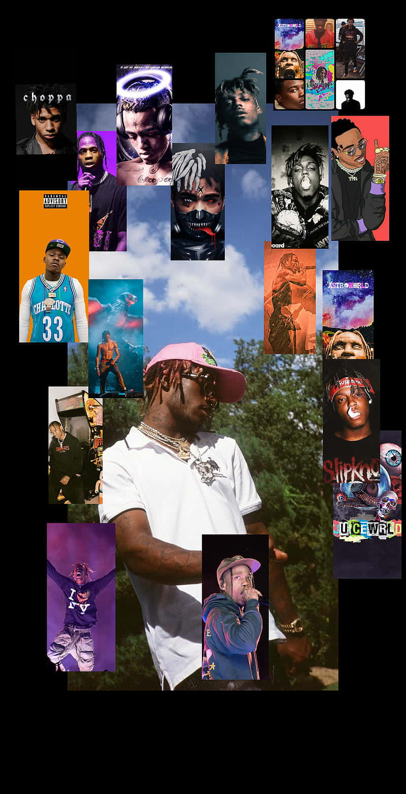 Feiernder Hip-hop-ikonen Wallpaper