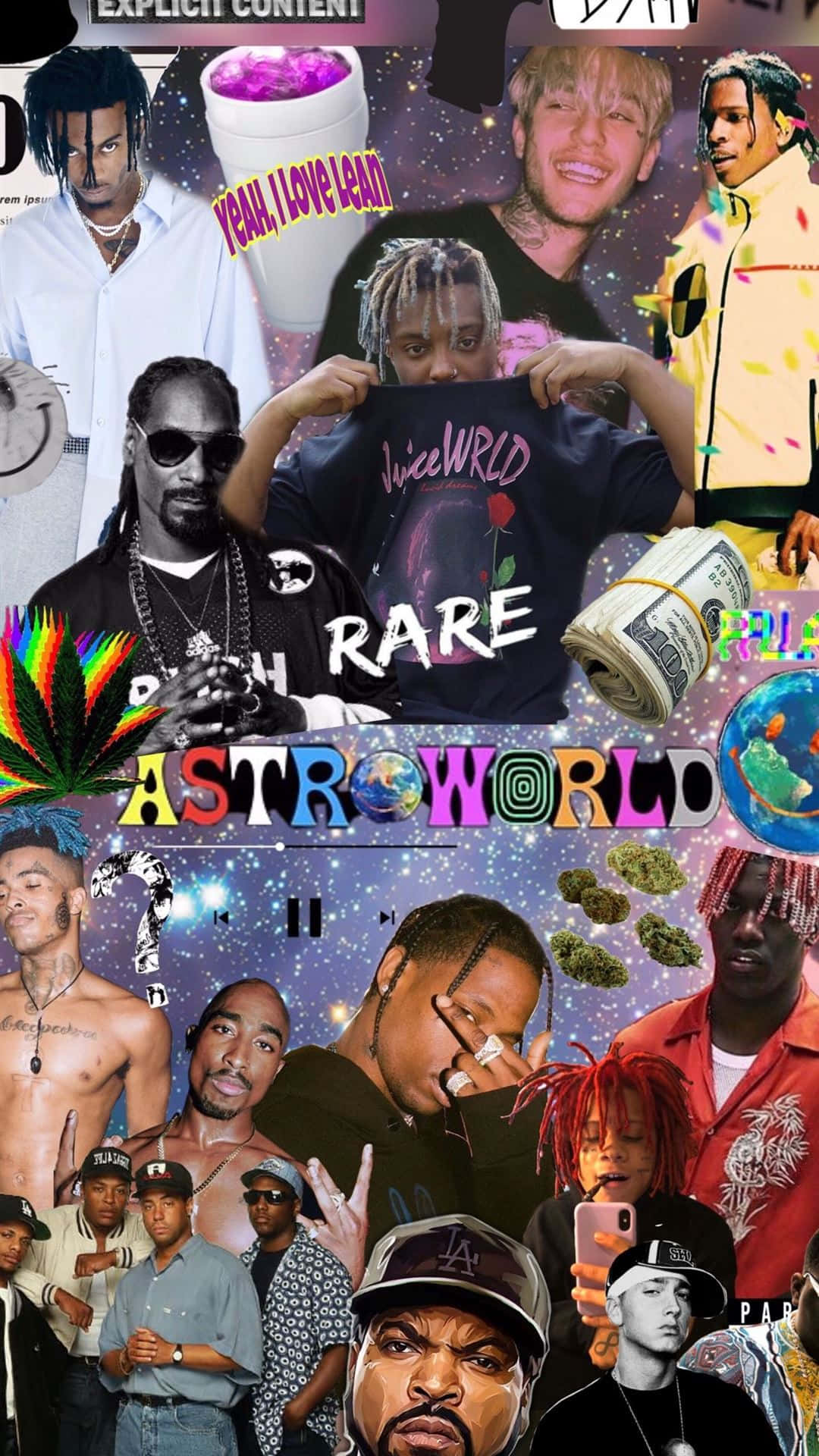 self made rapper collage wallpaper pt2  rhiphopwallpapers