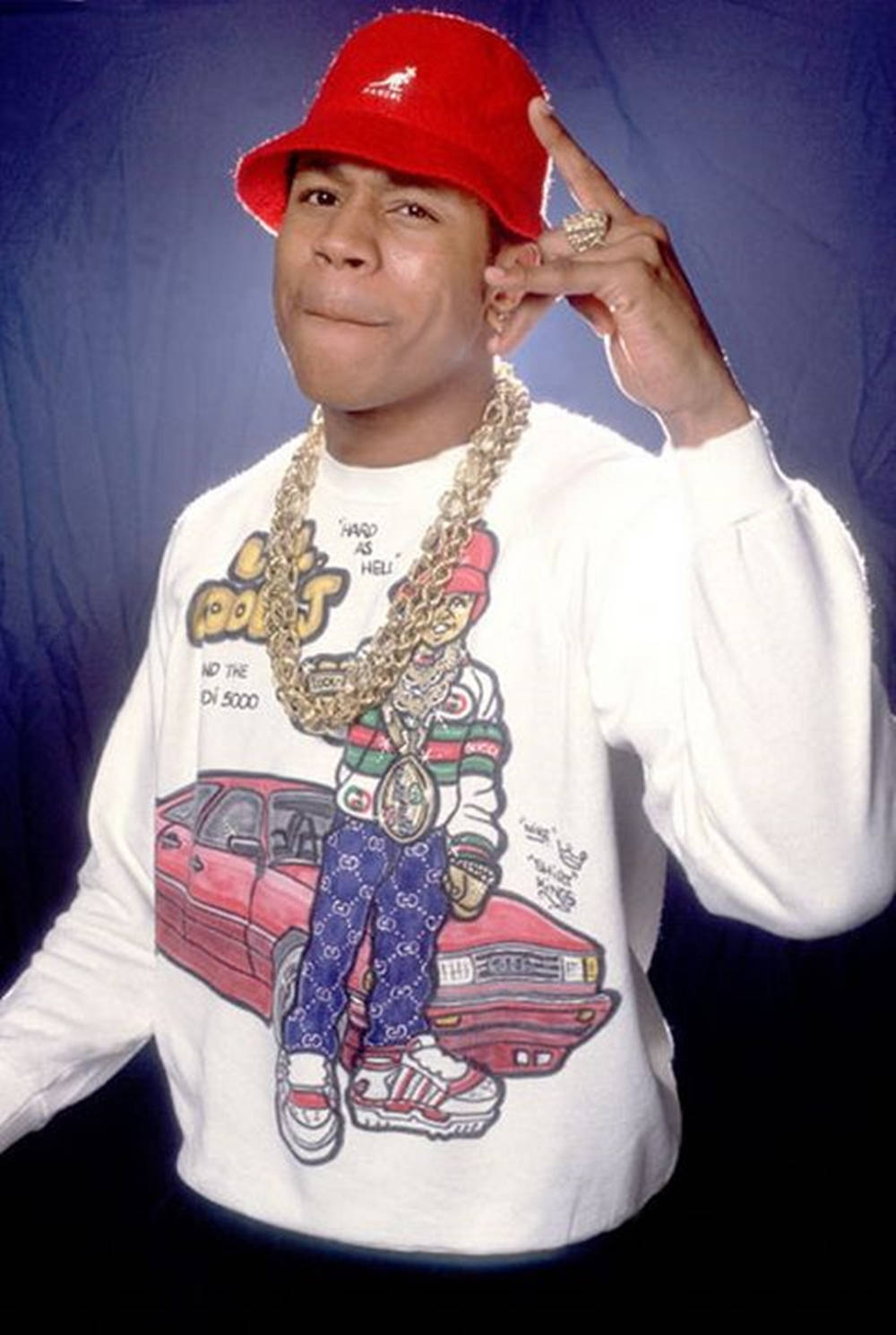 Rapper LL Cool J 1987 Chicago Portrætfotosession Tapet Wallpaper