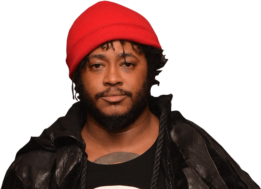 Download Rapperin Red Beanie | Wallpapers.com