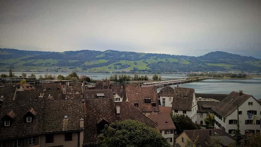 Download Rapperswil Jona Old Town View Wallpaper | Wallpapers.com