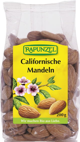 Rapunzel Californische Mandeln Packaging PNG