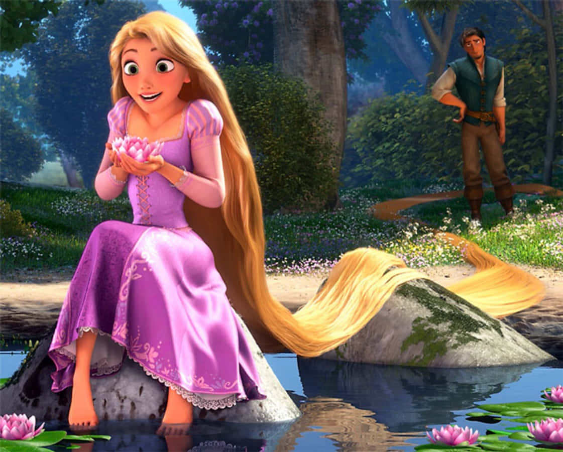 Rapunzel,langes, Blondes Haar