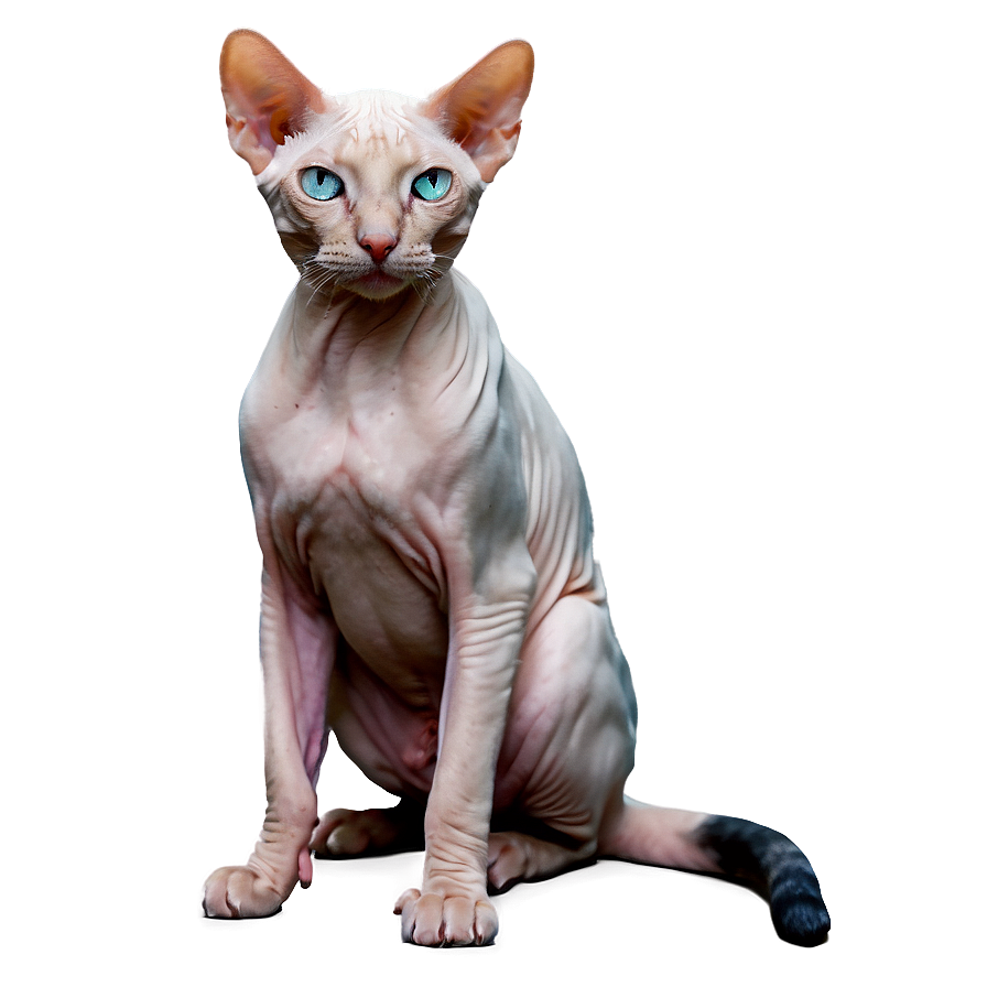 Rare Hairless Cat Png 06252024 PNG