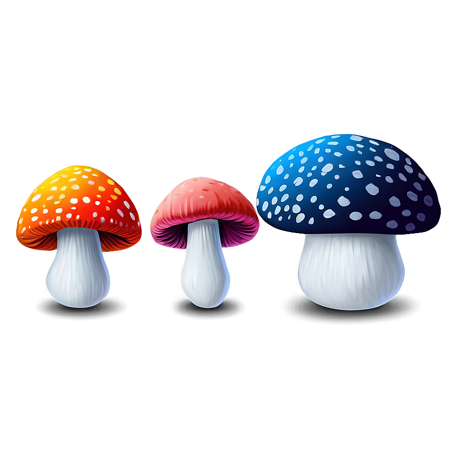 Rare Mushrooms Png 05242024 PNG