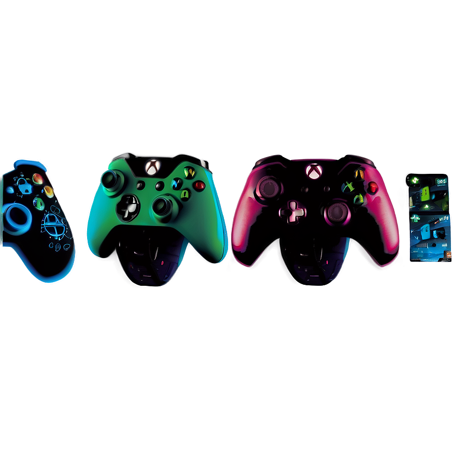 Rare Xbox Controller Collection Png 19 PNG