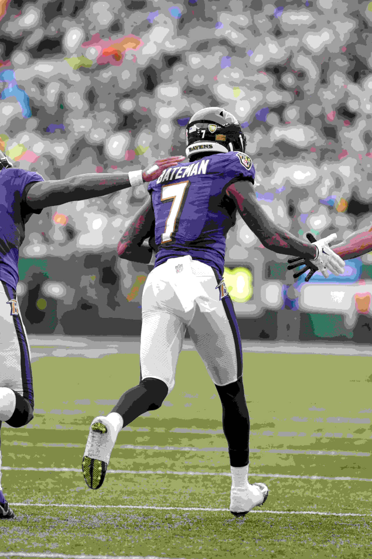 Rashod Bateman Celebration Baltimore Ravens Wallpaper