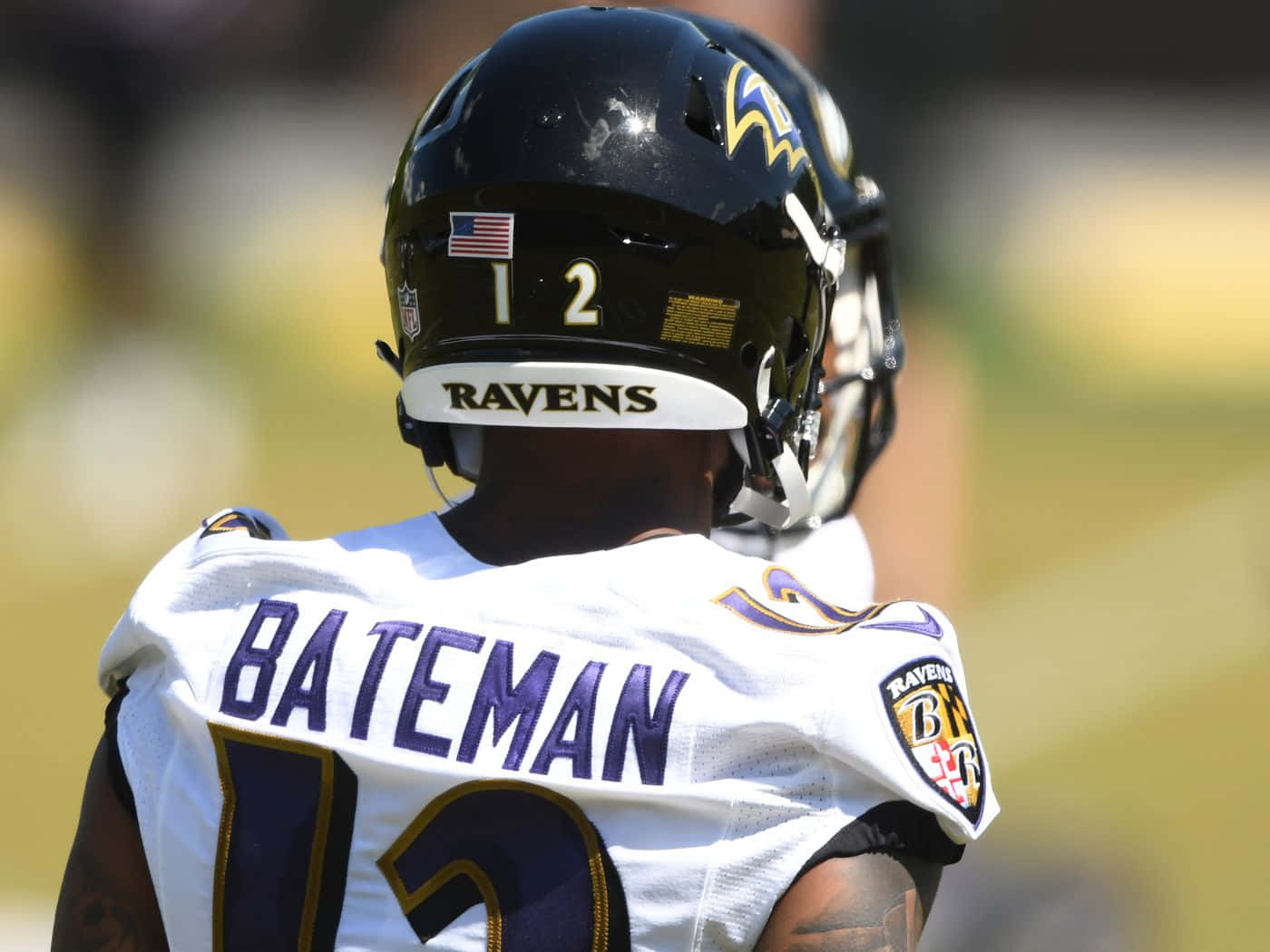 Rashod Bateman Ravens Uniform Wallpaper