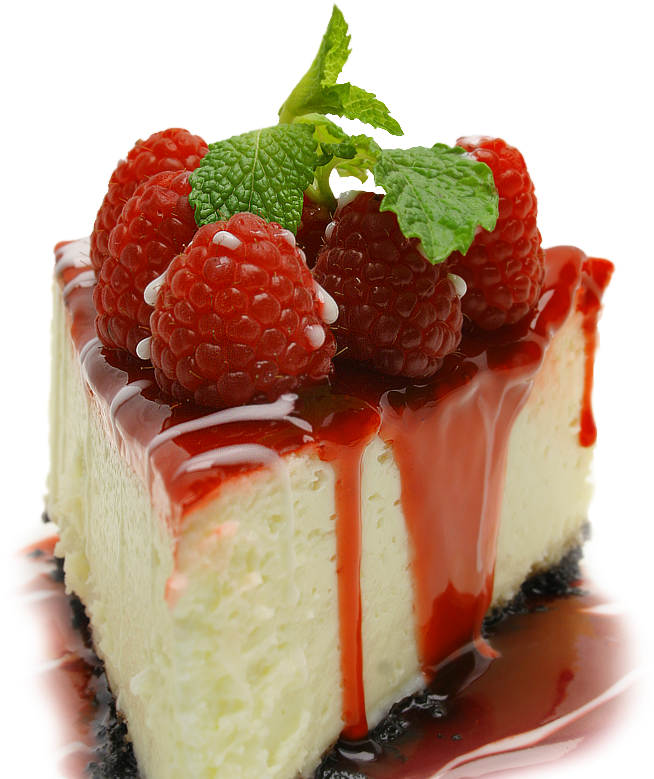 Raspberry Cheesecake Delight PNG