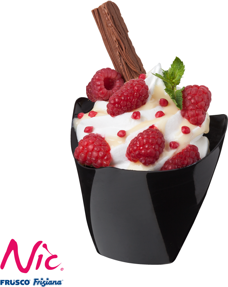 Raspberry Delight Ice Cream Dessert PNG