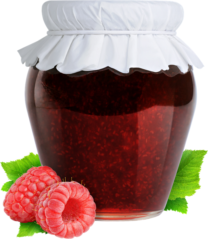Raspberry Jam Jarwith Fresh Berries PNG