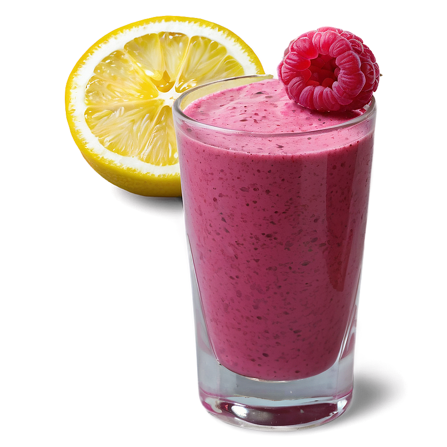 Raspberry Lemon Smoothie Png Wqs42 PNG