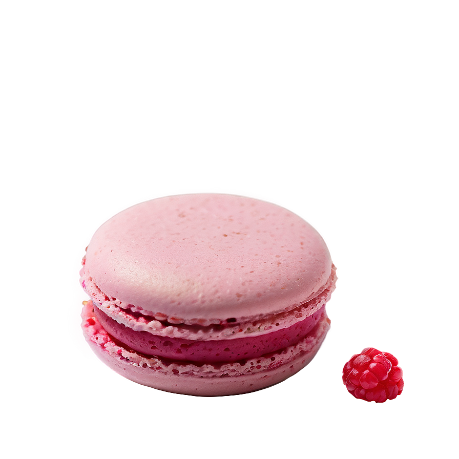 Raspberry Macaron Png 06122024 PNG