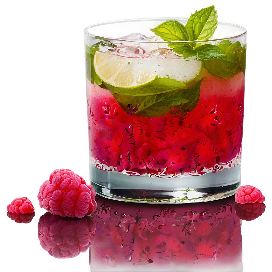 Raspberry Mojito Delight Png 06202024 PNG