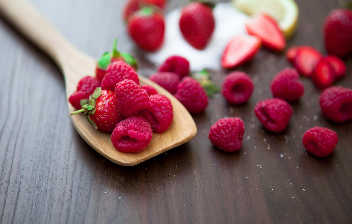 Enjoy the delicious taste of raspberries