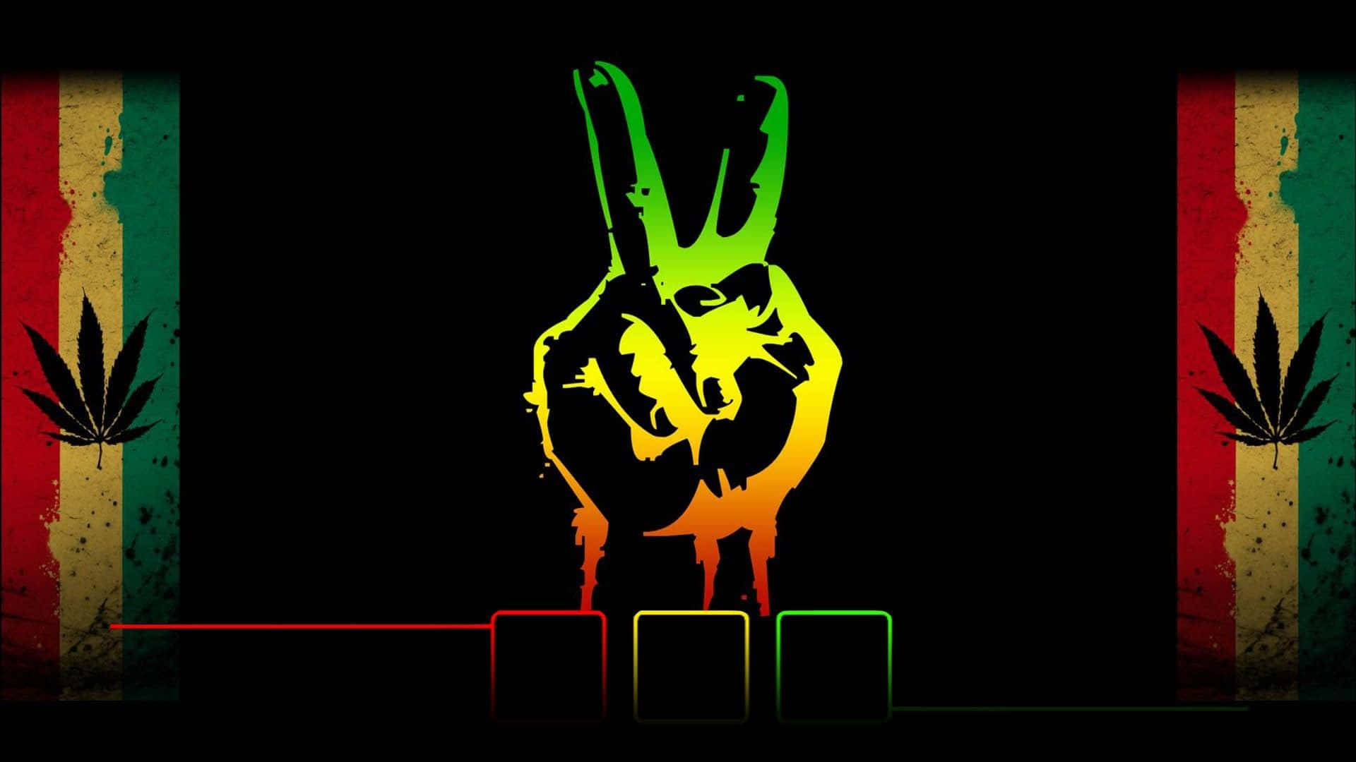 A Hand With A Peace Sign On It Wallpaper