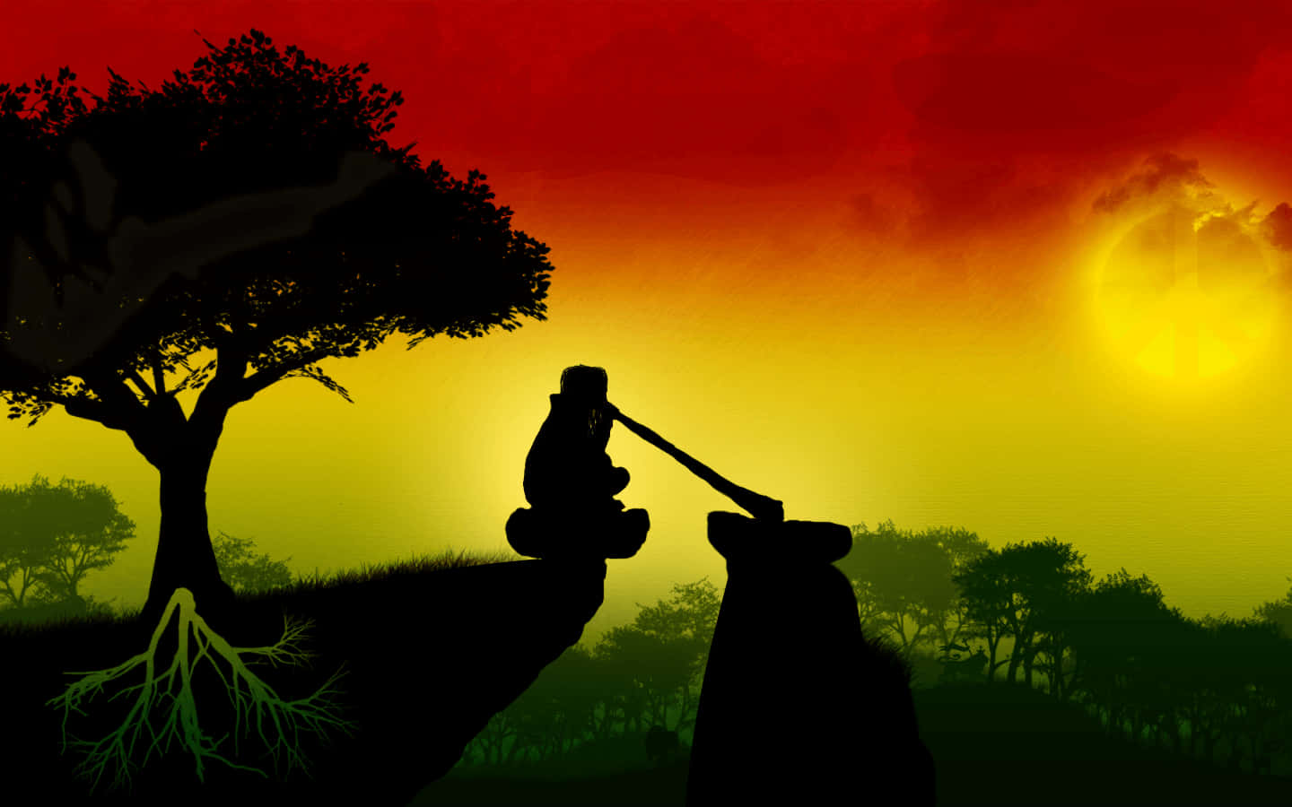 Showing the beauty and life of Rastafarian culture Wallpaper
