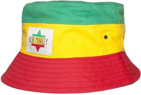 Rasta Color Bucket Hat PNG