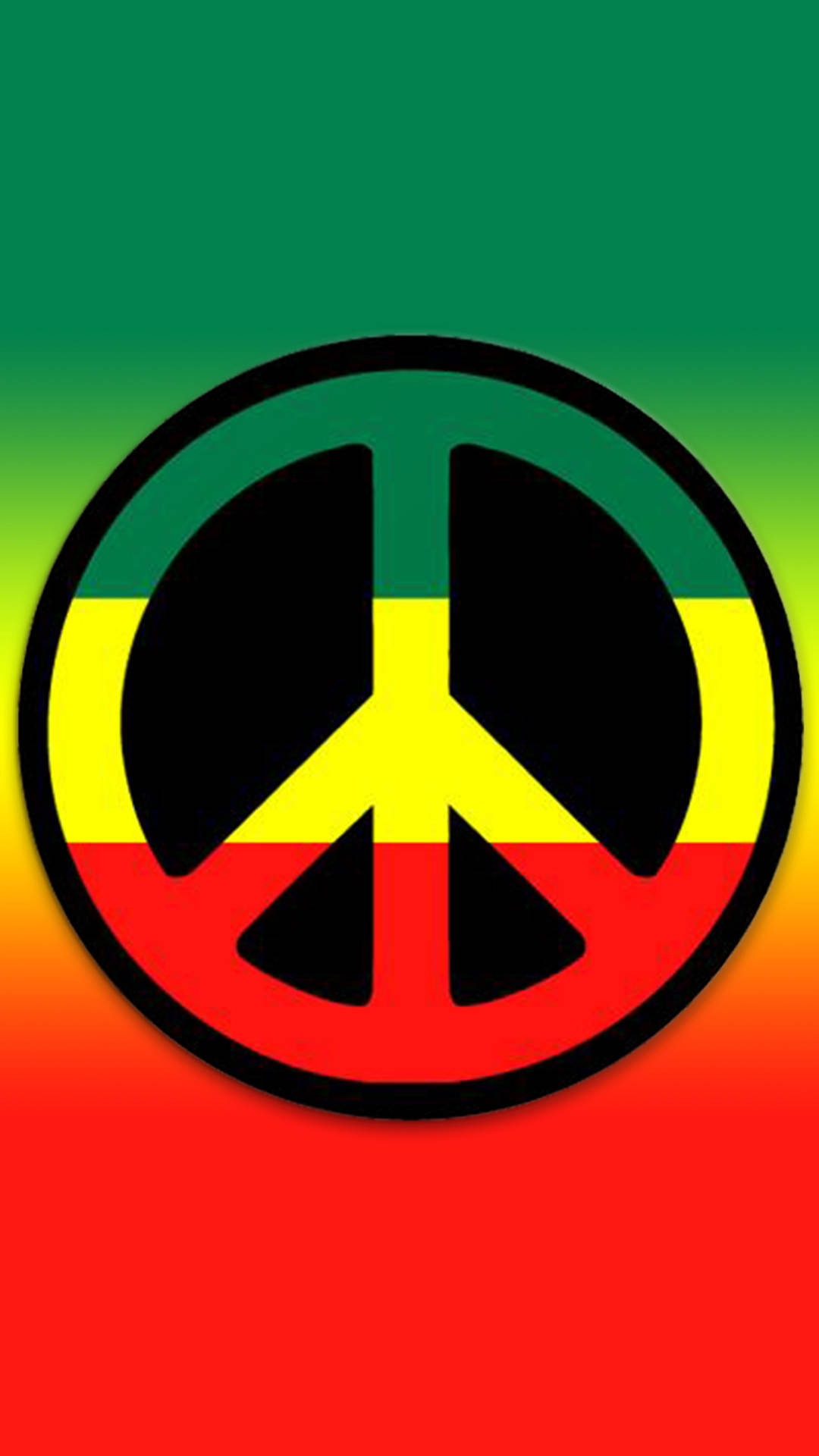 Rasta Peace Symbol Wallpaper
