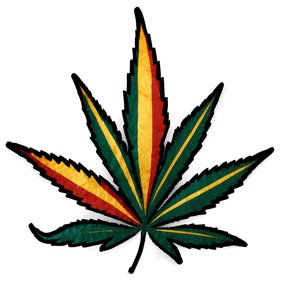 Download Rasta Weed Leaf Png 1 | Wallpapers.com