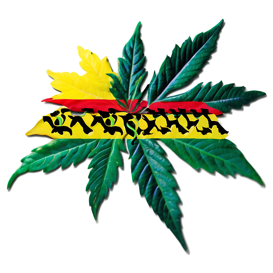 Rasta Weed Leaf Png Xnv92 PNG