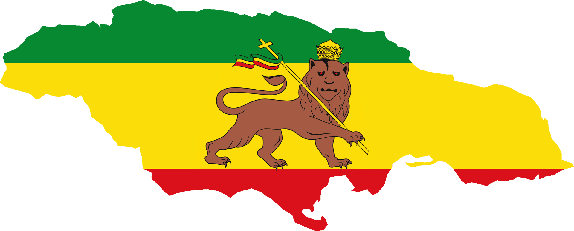 Rastafarian Flag Lion Graphic Jamaica PNG